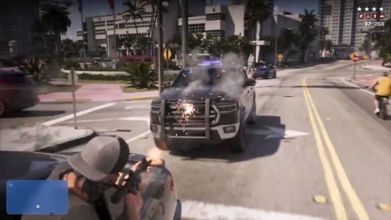 GTA6双人追车战，一人开车一人开火爽爆
