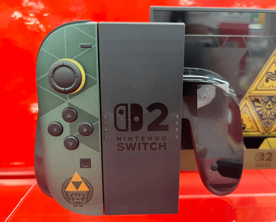塞尔达传说40周年纪念版Switch 2限定主机实物曝光