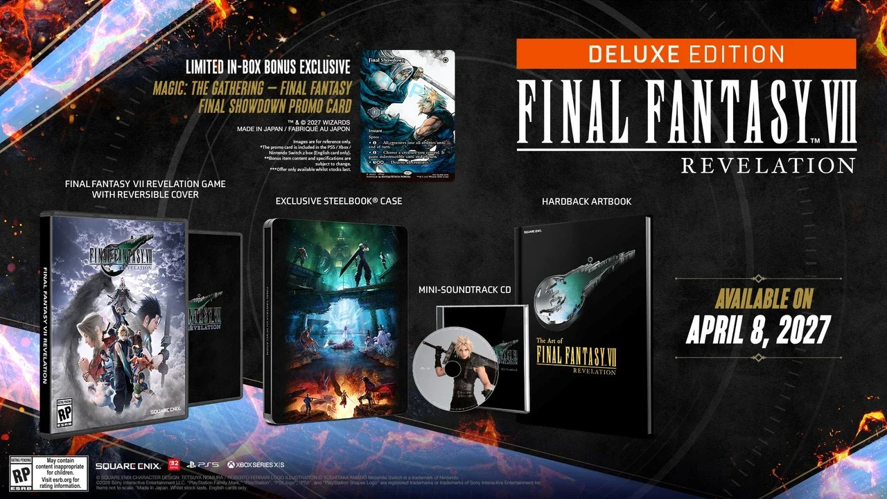 《FF7启示录》开启预购，各版本内容一览
