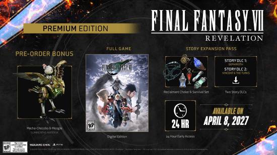 萨菲罗斯与文森特DLC确认！《FF7启示》总监回应期待