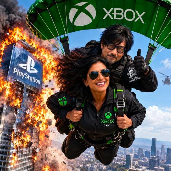 Xbox裁员重组与小岛合作被玩家串成梗：Asha Sharma成AI恶搞视频主角