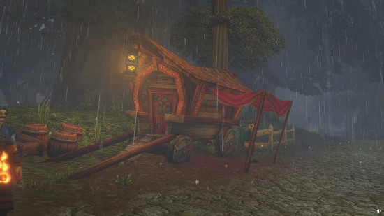 暴雪为《魔兽世界：无限》测试服加入暴雨天气，艾尔文森林实景公开
