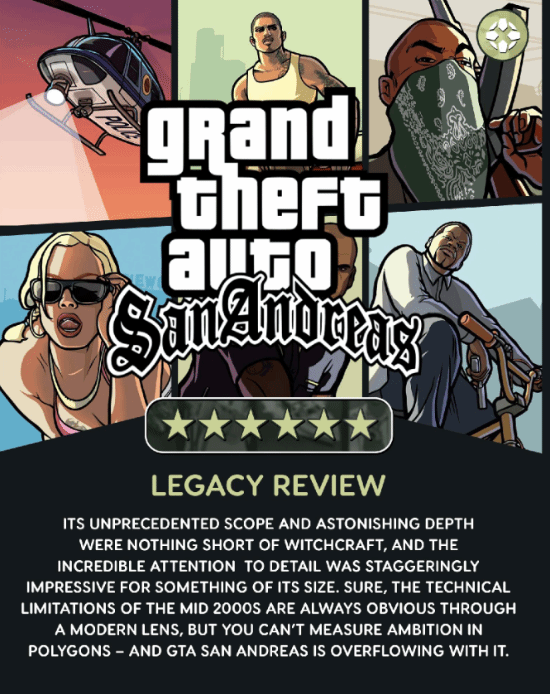 IGN重评《GTA：圣安地列斯》：2026年回看仍具冲击力