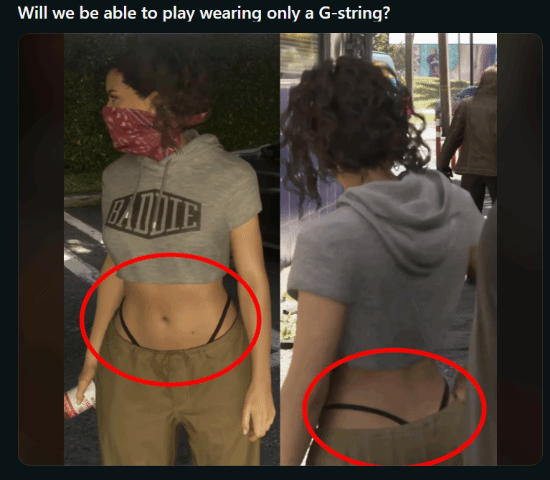 《GTA6》露西娅低腰裤造型引发服装系统讨论