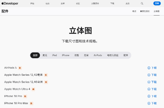 苹果开放新品3D图纸，第三方配件厂商可提前适配